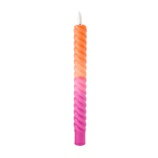 LED Swirl Candle Sunset - 1 piece