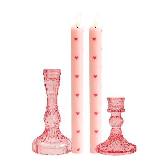 LED Kaarsen Set RC – Happy Spring Pink