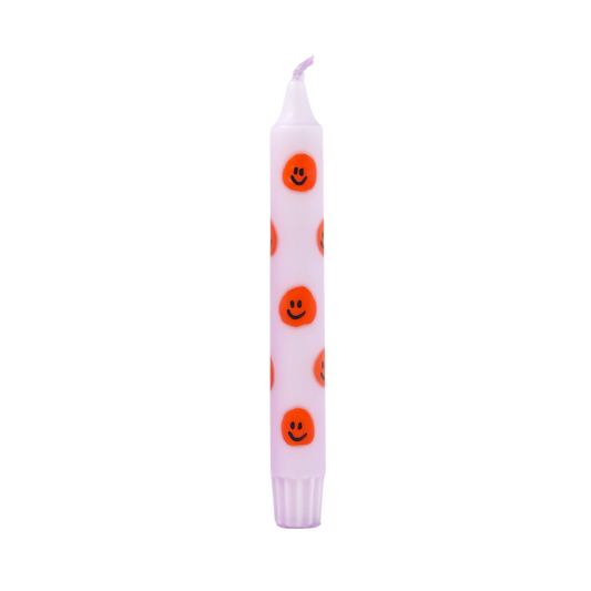 Candle Dinner Smiley Orange - 1 piece