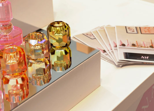 Kandelaar Crystal Groen