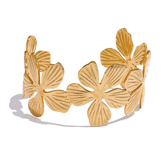 Bangle Blossom - Stainless Steel Gold