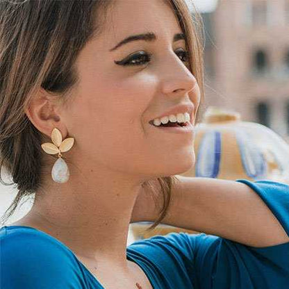 Moonstone Lagoon Earrings