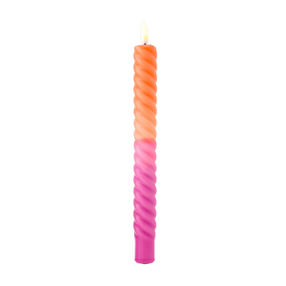 LED Swirl Candle Sunset - 1 piece