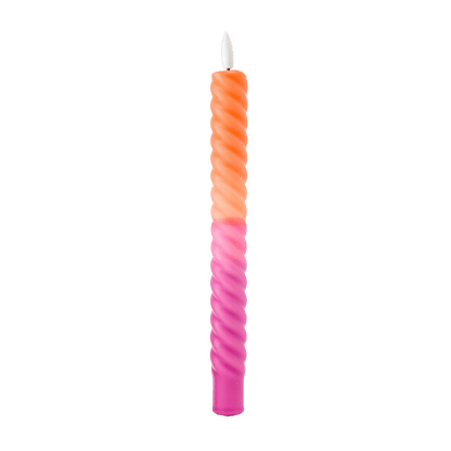LED Swirl Candle Sunset - 1 piece