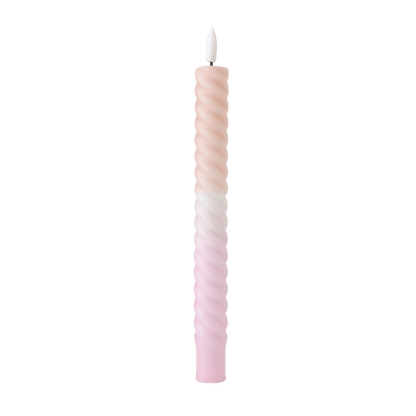 LED Swirl Candle Soft Purple - 1 piece