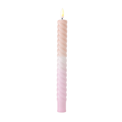 LED Swirl Candle Soft Purple - 1 piece