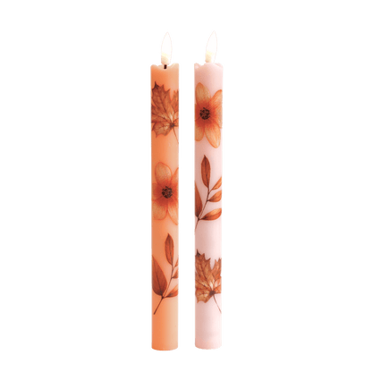LED Wax Kaarsen Wildflower RC – Set van 2