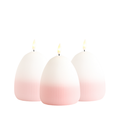 LED Candle Set Eggy - Set of 3