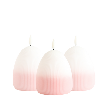 LED Candle Set Eggy - Set of 3