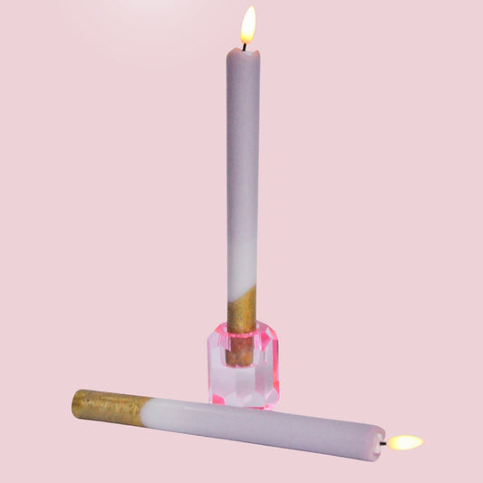 LED Pillar Kaars Lilac Gold - 1 stuks