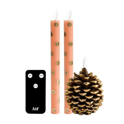 LED Candle Set RC – Happy Orange