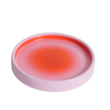 Ombre Candle Plate Pink