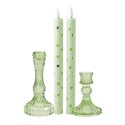 LED Candle Set – Happy Spring Green