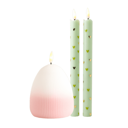 LED Candle Set - Spring Green