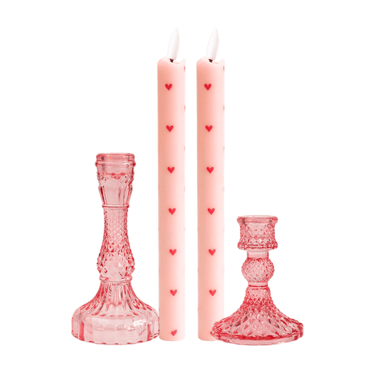 LED Kaarsen Set RC – Happy Spring Pink
