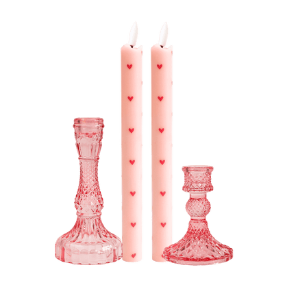 LED Kaarsen Set RC – Happy Spring Pink