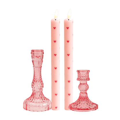 LED Kaarsen Set RC – Happy Spring Pink
