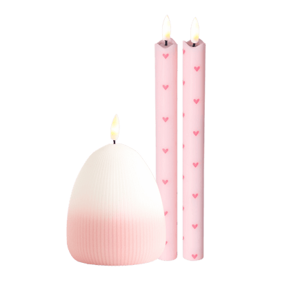 LED Candle Set – Spring Pink