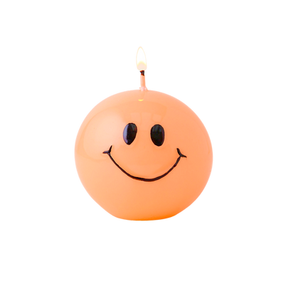 Smiley Candle Hot Orange