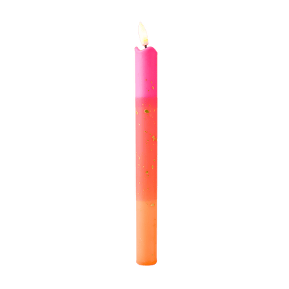 LED Pillar Candle Gold Orange - 1 piece