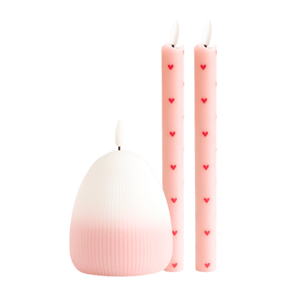 LED Kaarsenset – Happy Roze