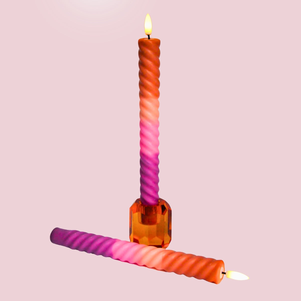 LED Swirl Kaars Sunset - 1 stuks