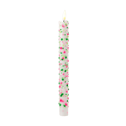 LED Pillar Candle Floral Sparks - 1 piece