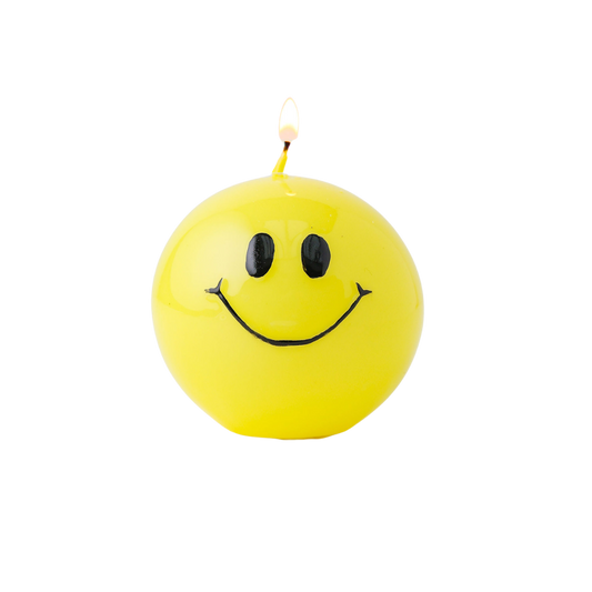 Smiley Candle Yellow