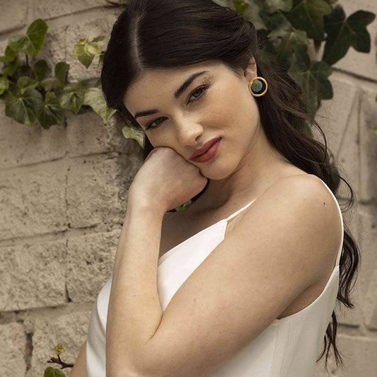 Eileen oorbellen Amazoniet zeegroen