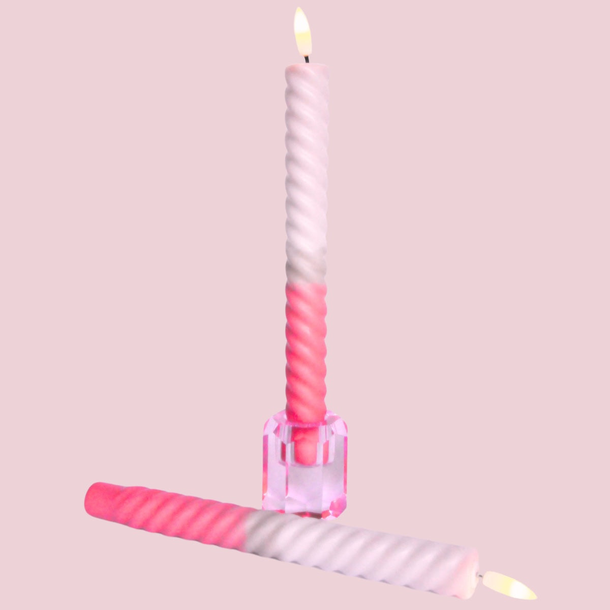 LED Swirl Kaars Amour Toujours - 1 stuks