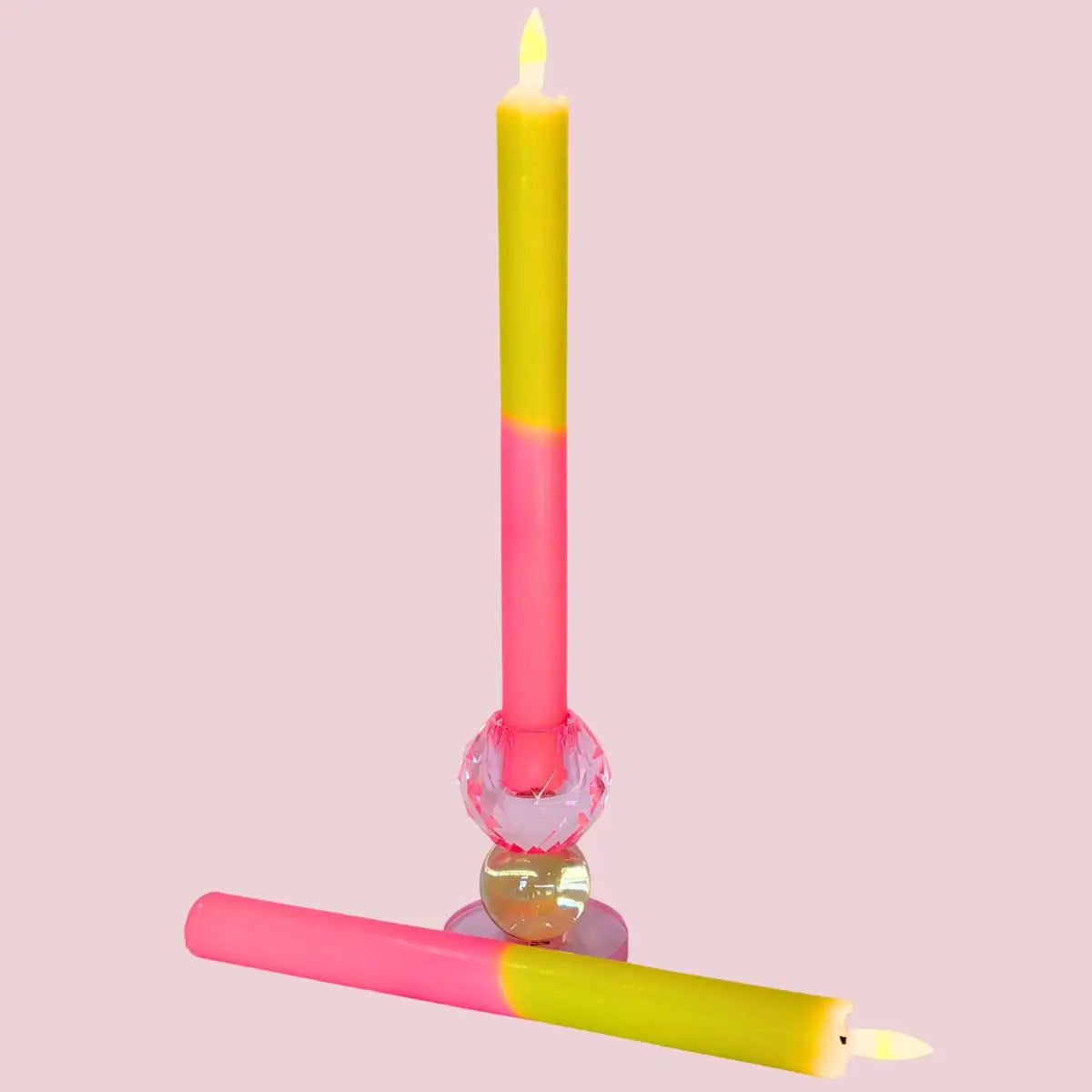 LED Pillar Kaars Neon Bloom - 1 stuks