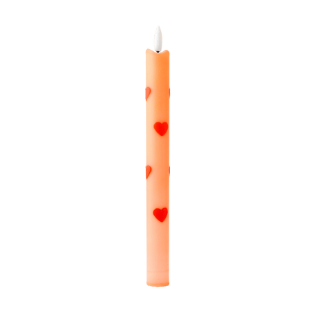 LED Pillar Kaars Oranje Crush RC - 1 stuk