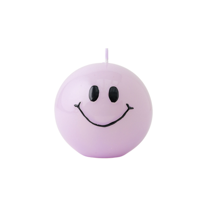 Smiley Candle Lilac