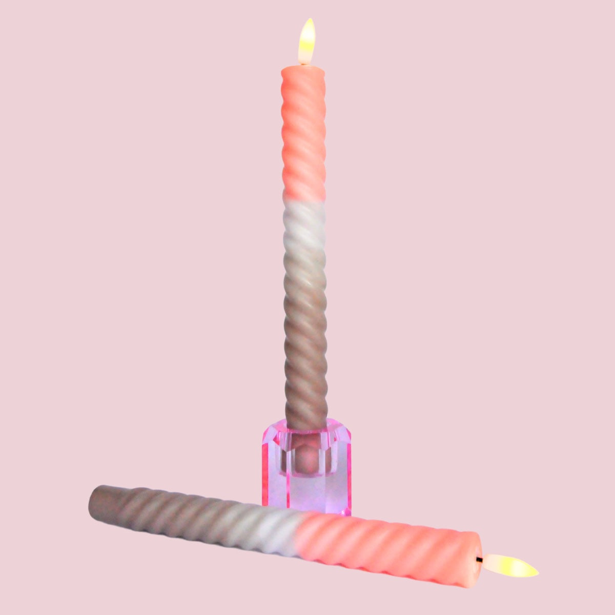 LED Swirl Kaars Pure Bliss - 1 stuks