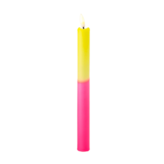 LED Pillar Candle Neon Bloom - 1 piece