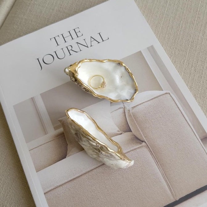 Oesterschelp Goud - Set van 2