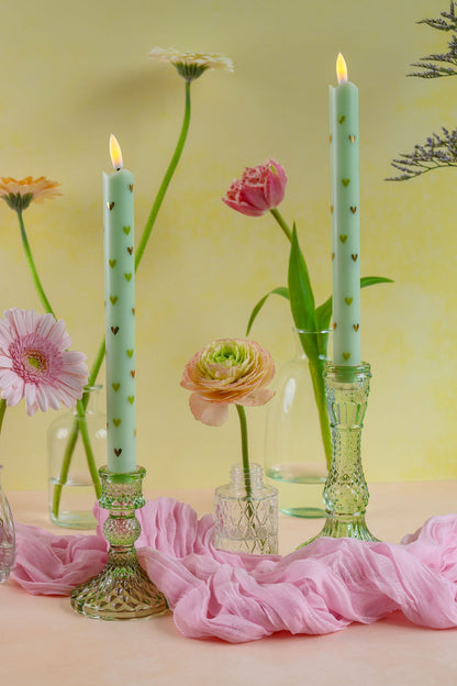 LED Candle Set – Happy Spring Green