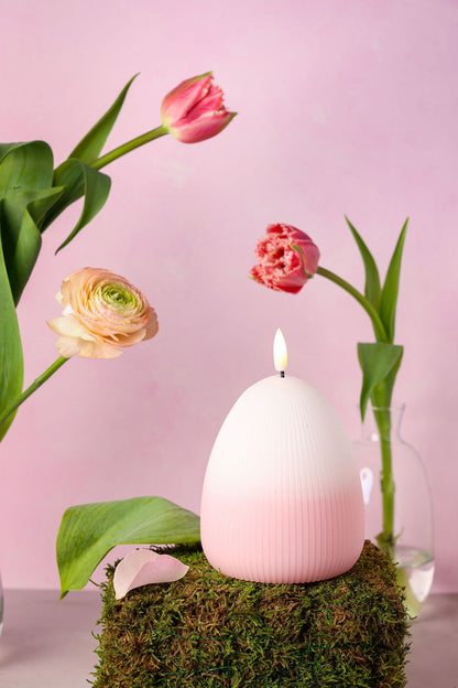LED Candle Set Eggy - Set of 3