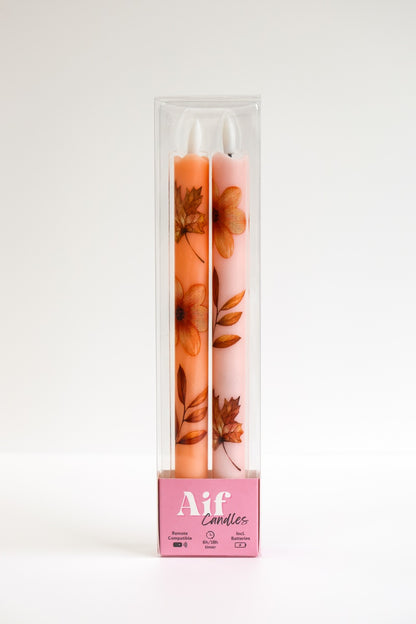 LED Wax Candles Wildflower RC – Set of 2