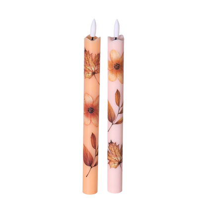 LED Wax Candles Wildflower RC – Set of 2