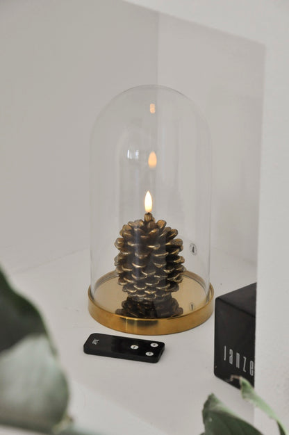 LED Wax Kaars Dennenappel RC
