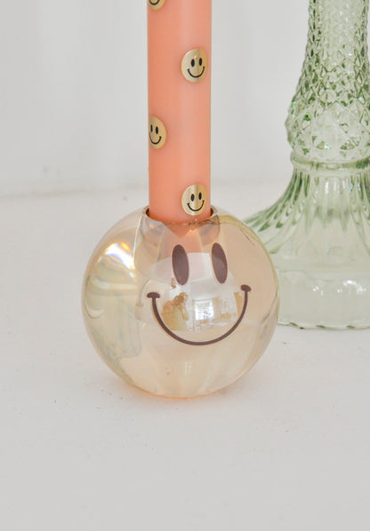LED Pillar Happy Orange RC - Set of 2