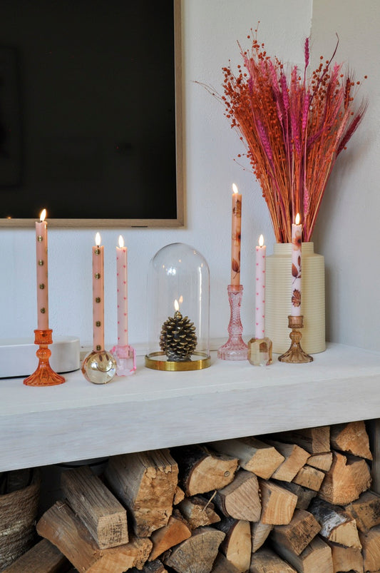 LED Kaarsenset – Happy Orange RC ( LET OP PRE-ORDER LEVERBAAR 30 NOV. )