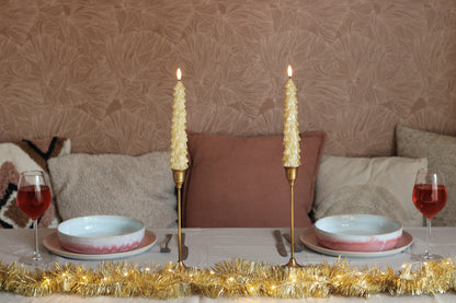 LED X-Mas Tree Candle Gold RC - 2er Set (Edition 2025)