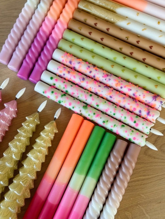 LEVERBAAR 14-12 LED Pillar Kaars Floral Sparks - 1 stuks