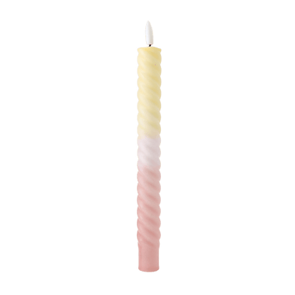 LED Swirl Candle Pastel - 1 piece