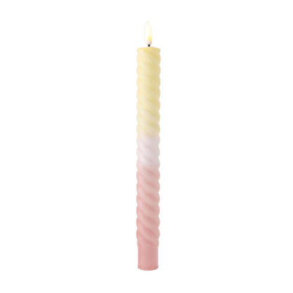 LED Swirl Candle Pastel - 1 piece