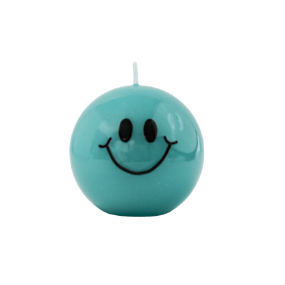 Smiley Candle – 7.5 cm - Sea Green