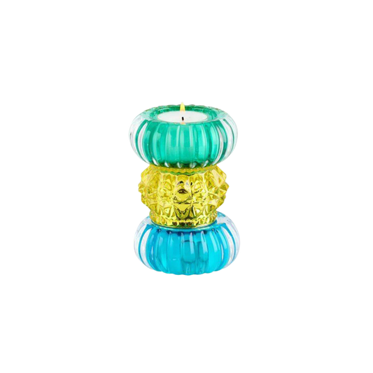 Waxinelichthouder Sari Tower Aqua