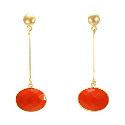 Newton Red Earrings